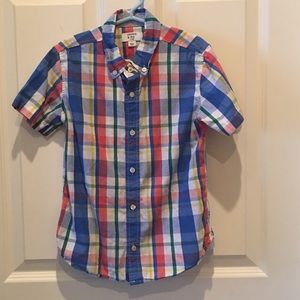 Crown & Ivy kids poplin button down shirt
